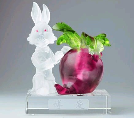 博爱脱蜡琉璃兔 兔年吉祥物