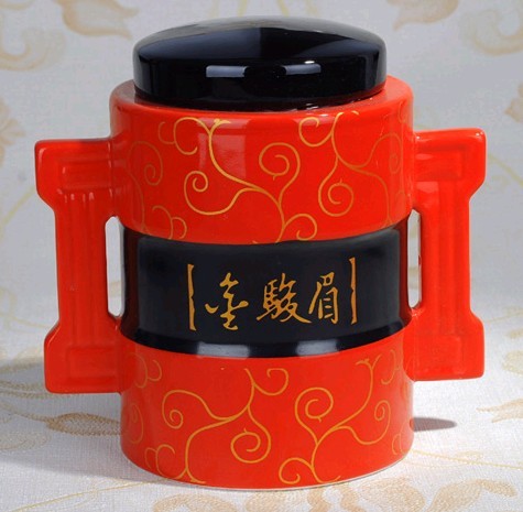 陶瓷茶叶罐 金骏眉茶叶罐