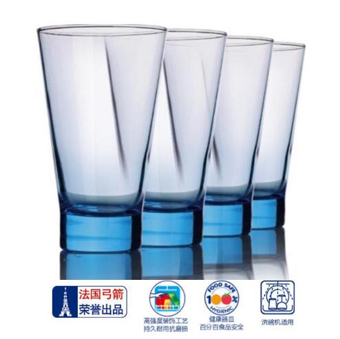 乐美雅凝彩清莹水杯4件套（冰蓝）LC-B70